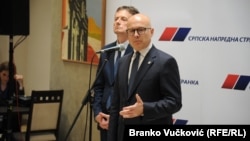 Ministar odbrane Srbije i predsednik Srpske napredne stranke MIloš Vučević, 27. maj 2023.