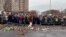 Очередь из желающих проститься с политиком Алексеем Навальным в Москве