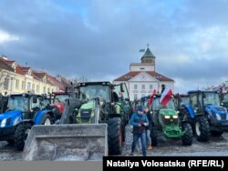 Протест польських фермерів. Пултуск, Польща, 24 січня 2024 року