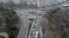 Moldova: traffic jam in Chisinau