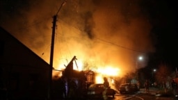 Последствия атаки беспилотников в Курске