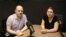 Jurnalistul Europei Libere Eugen Urușciuc și experta anticorupție Mariana Kalughin.