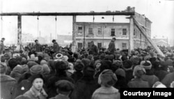 Повешенные нацистские преступники в Ленинграде
