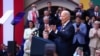 După summitul NATO, președintele american Joe Biden a ținut un discurs final la Universitatea din Vilnius, Lituania, 12 iulie 2023.
