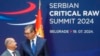 Nemački kancelar Olaf Šolc sa predsednikom Srbije Aleksandrom Vučićem tokom Samita o održivim sirovinama u Beogradu, 19. jula 2024.
