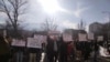 Протести на студентите пред Министерството за образование и наука, 5 февруари, 2024 година. 