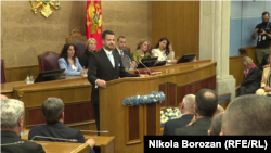 Inauguration of Jakov Milatović in the Parliament of Montenegro