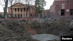 Mjesto ruskog raketnog napada na Odesu, 6. novembra 2023.