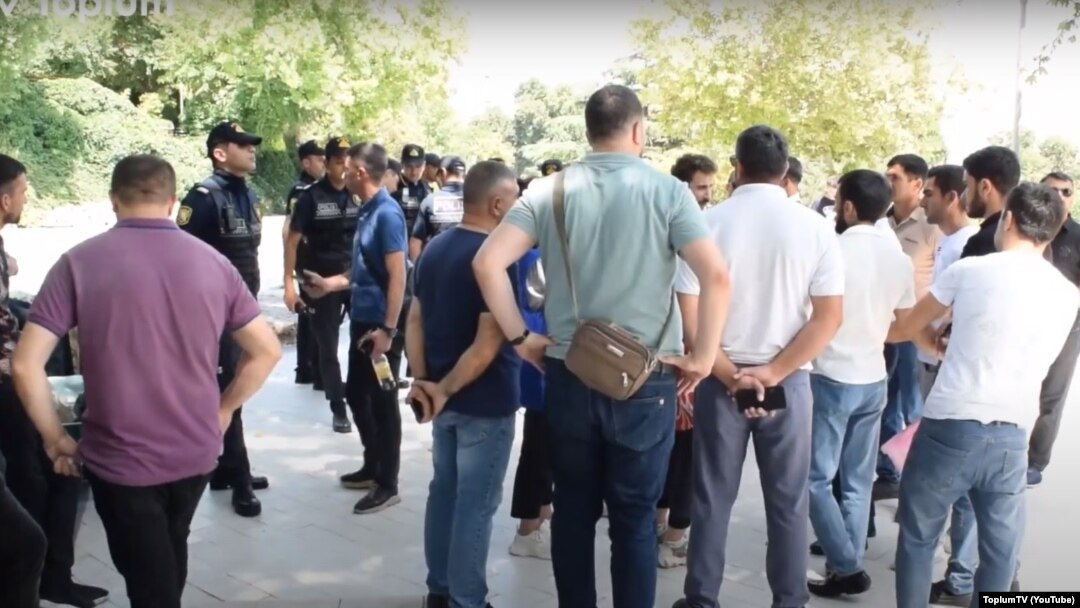  İkinci Qarabağ müharibəsi iştirakçıları Nazirlər Kabinetinin qarşısında 