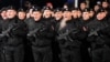 Members of the special police march during parade celebrations marking Republika Srpska Day in Banja Luka on January 9.