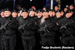 Pripadnici Specijalne policije Republike Srpske na defileu povodom neustavnog Dana RS, Banjaluka 9. januar 2024.