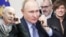 Владимир Путин, Никита Михалков, Борис Надеждин и Лева Би-2, коллаж