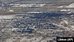 Місто Вугледар на Донеччині, воно і його околиці стали місцем запеклих боїв ЗСУ з армією РФ, 10 лютого 2023 року