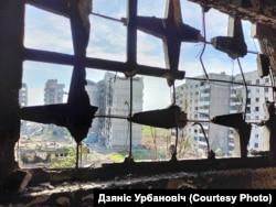 Зруйноване місто Бахмут, Донецька область