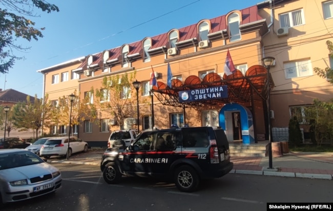 Zvecan municipality building. Picture from the archive.