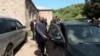 Armenia - Tavush Governor Hayk Ghalumian leaves Kirants village after meeting with local residents, May 17, 2024. 