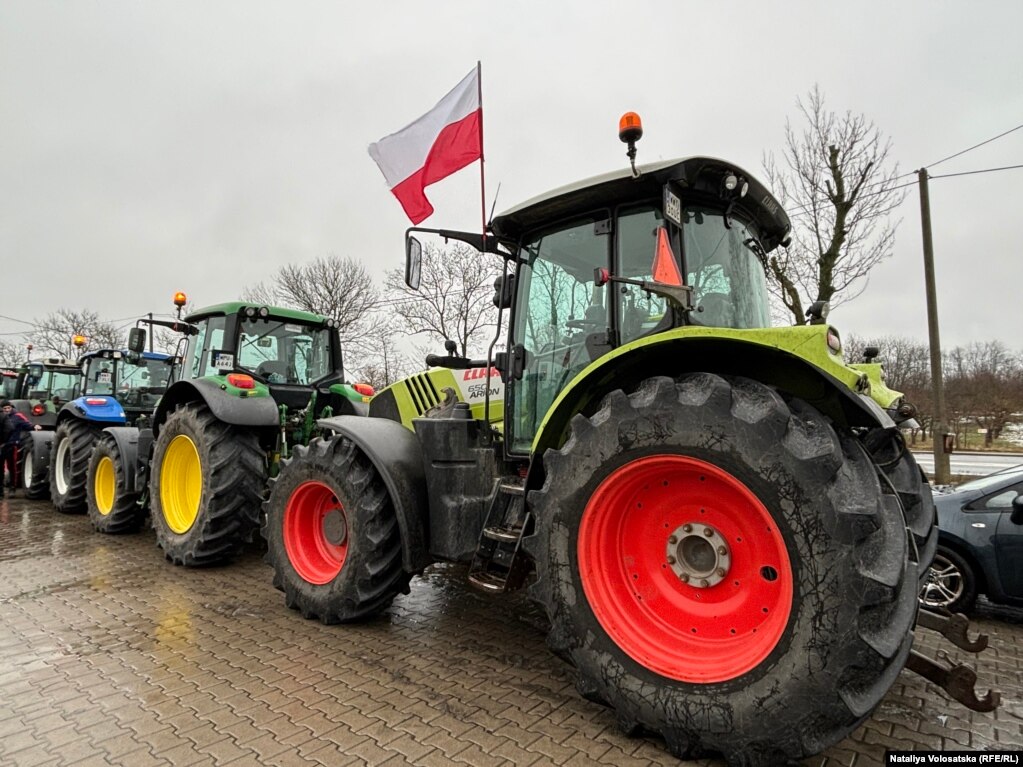 Protesta e fermerëve në Poloni.