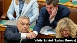 Viktor Orban în parlament, la Budapesta (imagine de arhivă).