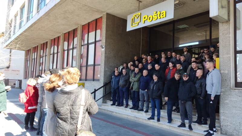 Protestovali radnici Hrvatske pošte u Mostaru