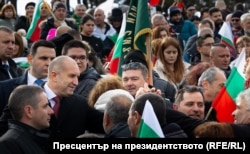 Президент Болгарии Румен Радев во время празднования Дня освобождения 3 марта