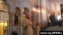 Литургия в Свято-Владимирском соборе в центре Севастополя – декабрь 2023 года