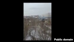 Протесты в январе 2022 года в Кызылорде. Скриншот видео