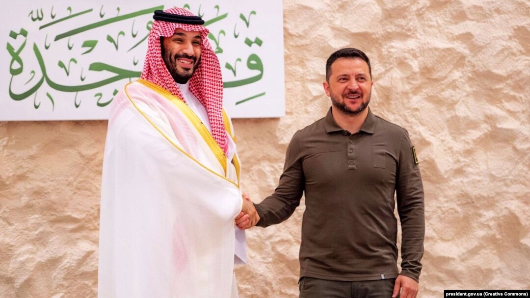 Liderul Arabiei Saudite, Muhammad bin Salman al Saud, l-a mai întâlnit pe președintele ucrainean Volodimir Zelenski, tot la Jeddah, în mai 2023.