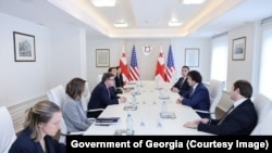 Վրաստանի վարչապետ Իրակլի Կոբախիձեն հանդիպել է ԱՄՆ պետքարտուղարի Եվրոպայի և Եվրասիայի հարցերով տեղակալ Ջեյմս Օ’Բրայենի հետ, 14-ը մայիսի, 2024թ.