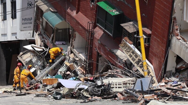 افزایش قربانیان زلزله در تایوان؛ ۱۳۰ نفر هم‌چنان محبوس یا مفقودند