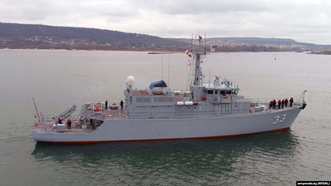 Bulgaria's Struma ship, which is used for minesweeping. (file photo)