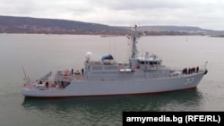Bulgaria's Struma ship, which is used for minesweeping. (file photo)