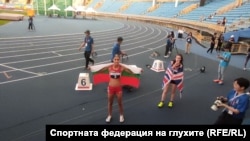  Илияна Мичева след триумфа си на Световното състезание по лека атлетика за хора с повреден слух в Тайпе, 15 юли 2024 година 