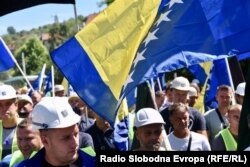 Protest rudara u Sarajevu, 1. august 2023.