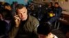 Primarul Kievului, Vitali Kliciko, într-un adăpost în timpul unei alerte antiaeriene în capitala ucraineană, pe 1 iunie.