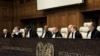 Судии на почетокот на рочиштето пред Меѓународниот суд на правдата во Хаг во случајот на тужбата на Јужноафриканската Република против Израел, 11 јануари 2024 година.