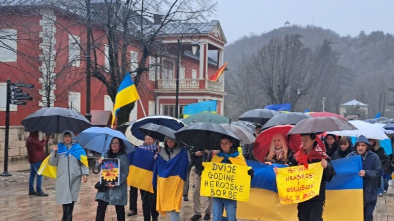 Cetinje za Ukrajinu: 'Stop ratu, stop Putinu'