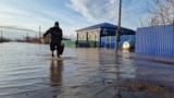 Паводок в селе Барнёвка, Северо-Казахстанская область. 16 апреля 2024 года