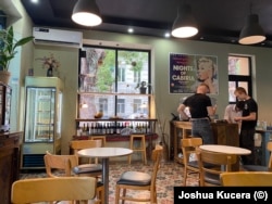 The Oriental Bakery in Batumi is owned by a Georgian, Raul Putladze, who said he hired the Belarusian barista, Aleksey Losev, after failing to find a Georgian for the job.