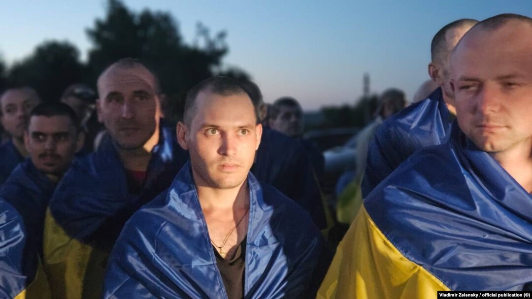  Prizonieri de război ucraineni după un schimb anterior cu Rusia, din luna iunie