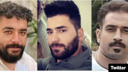 (Left to right) Saleh Mirhashemi, Majid Kazemi, and Saeid Yaqoubi were reportedly executed early on May 19.