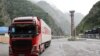 RUSSIA -- An Armenian truck is seen at the Upper Lars border crossing with Georgia, June 21, 2023.