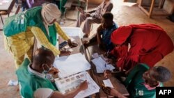 Избирательный участок в Мали, одной из африканских стран, где ЧВК Вагнер пытается влиять на внутриполитические процессы