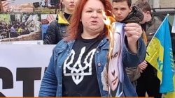 Марш на „Лесја Украинка“ во Скопје на годишнината од руската инвазија