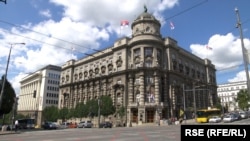 Зградата на владата на Србија. 