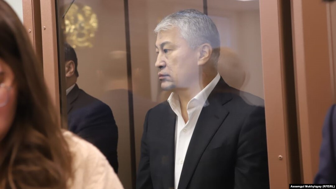  Qairat Boranbaevappears in court to hear the verdict in his case in Astana on March 31.