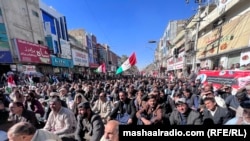 معترضان در چمن بلوچستان