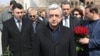 Former Armenian President Serzh Sarkisian attends a memorial event in March 2022.