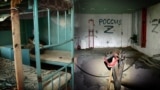 Коллаж из изображений из российских застенков в Херсоне