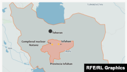 Ирандын Исфахан шаарынын картасы.
