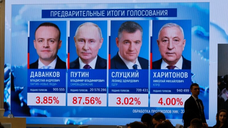 Putin öz rekordunu yeniləyib - 87% səslə qalib gəlib